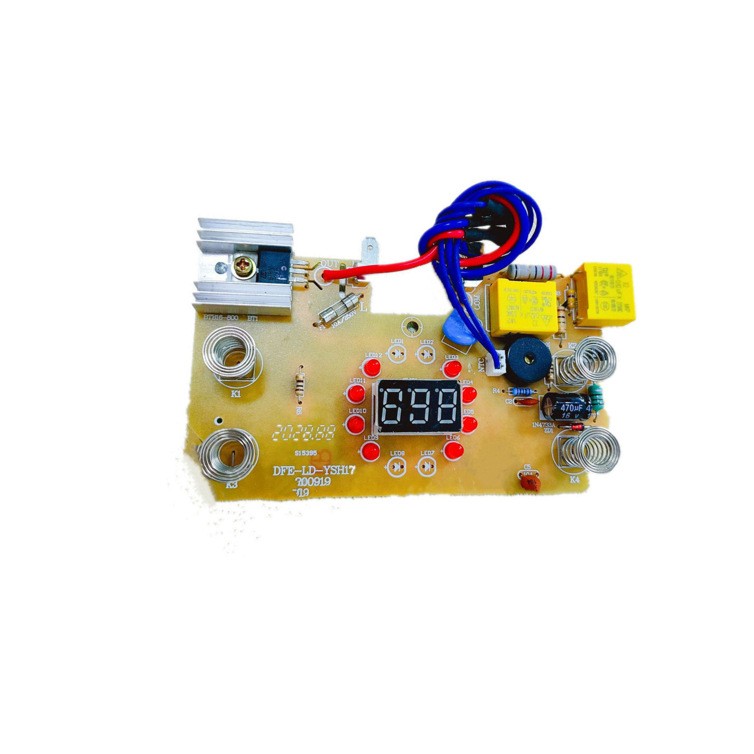 福建便捷智能电水壶控制板方案开发设计 养生壶PCBA线路板来图做样